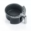 Severin 2430 Single 3,2 L Independiente 1500 W Freidora de aire Negro, Acero inoxidable