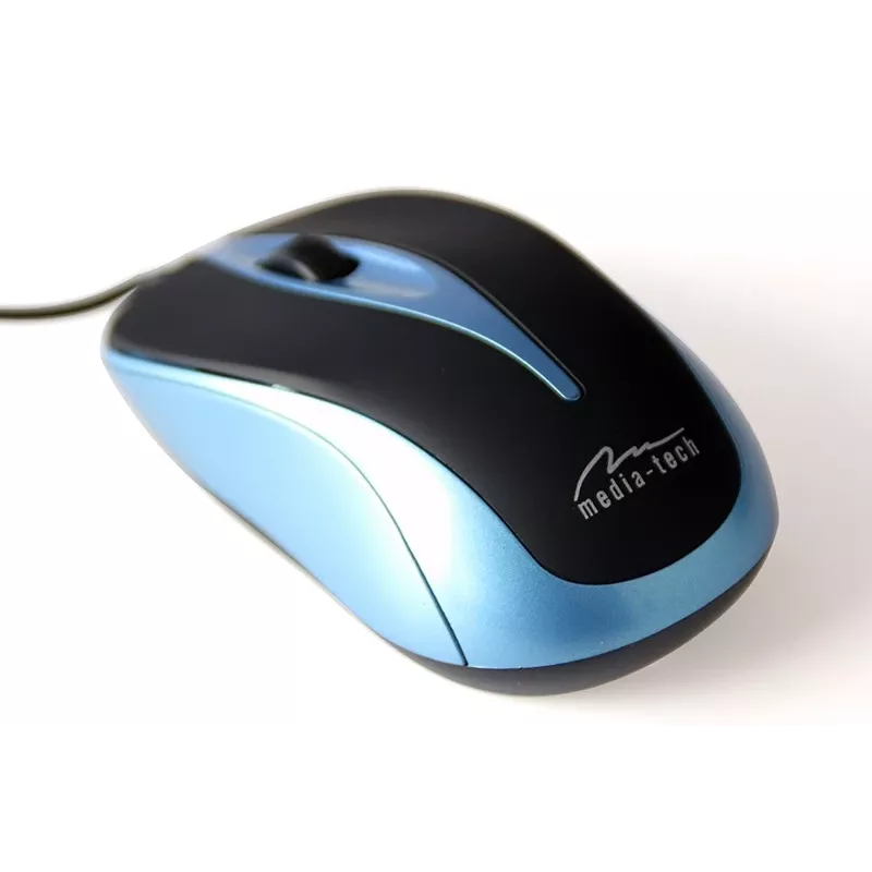 Ratón óptico 800dpi NEGRO-AZUL MT1091