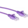 ACT Morado 3 m LSZH U/UTP CAT6 cable de parcheo Slimline para centro de datos con conectores RJ45