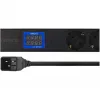 Unidad de distribución de corriente PowerWalker 10133010 PDU 1U negra, tomas Type-F, conector hembra C20, 16 A, 3500 W, cable de 2 m