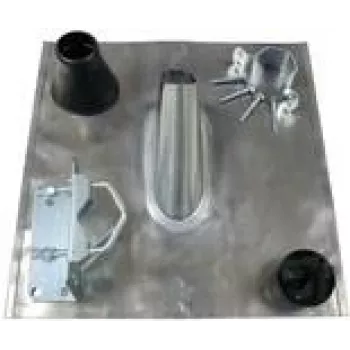 Teja pasamuros Televes con manguito de estanqueidad, kit de montaje en mástil, para mástiles de 48 mm (X2198)