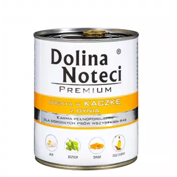Dolina Noteci Premium rico en pato con calabaza comida húmeda para perros 800 g