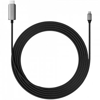 Cable Satechi USB-C a HDMI 2.1 8K, longitud: 1,96 m con conector HDMI 2.1 y USB-C
