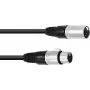 Cable de conexión XLR Omnitronic 30220768 — 1× conector macho XLR de 5 polos a 1× conector hembra XLR de 5 polos, 3 m