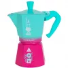 Cafetera Moka Bialetti 0005393 aluminio azul rosa