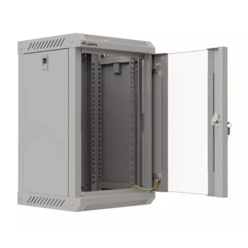 Lanberg WF11-3309-10S armario rack 9U rack de montaje en pared gris