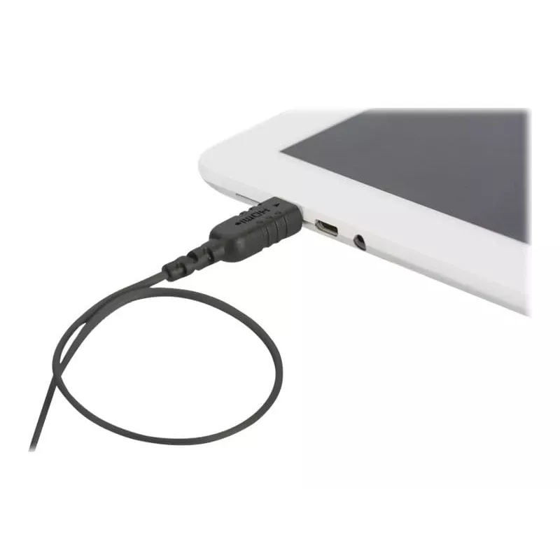 DIGITUS cable de conexión HDMI High Speed - cable HDMI - HDMI macho a 19 pin mini HDMI Type C macho - 2,0m - doble aislamiento - Negro - moldeado