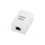 Toma de superficie RJ-45 blanca Lanberg OS6-0001-W