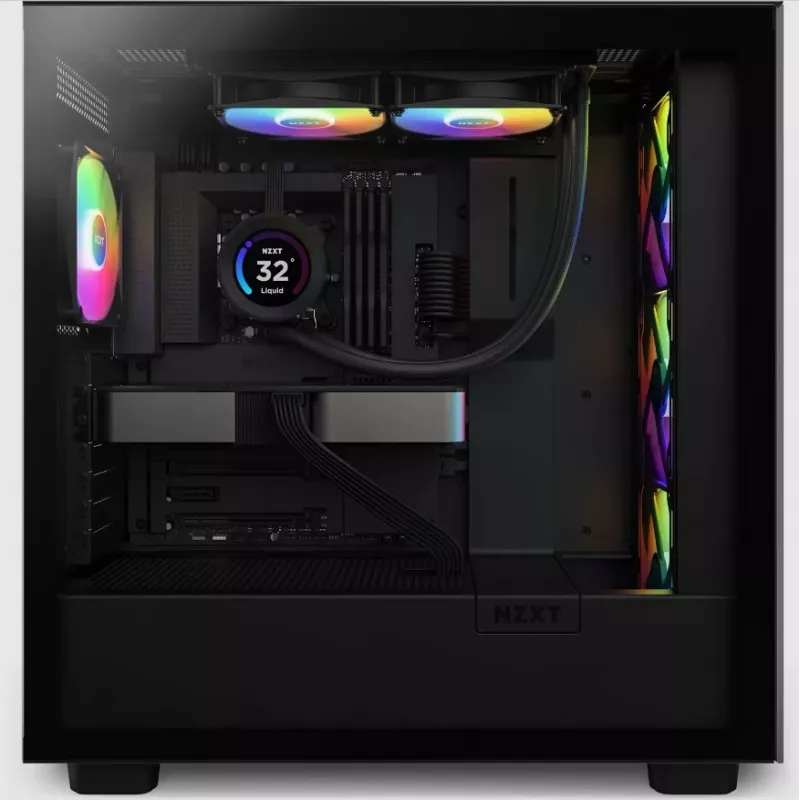 Refrigeración líquida todo en uno NZXT Kraken Elite 240 RGB 12 cm negra