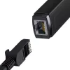 Adaptador de red Baseus Lite Series USB-C a RJ45 (negro)