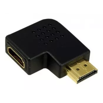 Adaptador de acoplamiento HDMI LOGILINK AH0008 — HDMI a HDMI, negro, contactos dorados