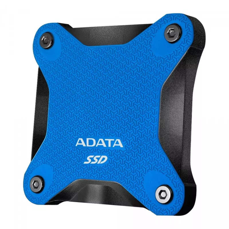 SSD externo ADATA SD620 512 GB, USB 3.2 Gen 2 Micro-USB B, azul, carcasa de silicona, resistente a golpes