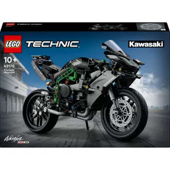 LEGO Technic Modelo de moto Kawasaki Ninja H2R 42170 — réplica a escala 1:1, 643 piezas, instrucciones de montaje, para niños a partir de 10 años