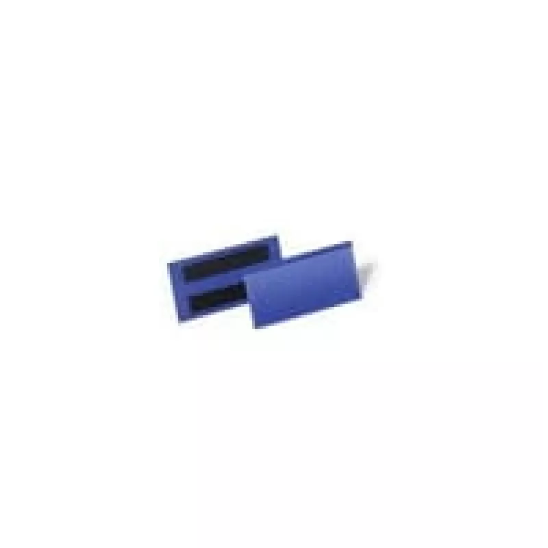 Durable 174207 portaetiquetas magnético, 150 x 67 mm, azul oscuro (50 uds.)