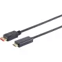 Adaptador de cable de vídeo S/CONN 10-71075 10 m DisplayPort HDMI Type-A negro