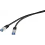 Cable de red Renkforce RF-4673688 negro 2 m Cat6a S/FTP (S-STP) (RF-4673688)