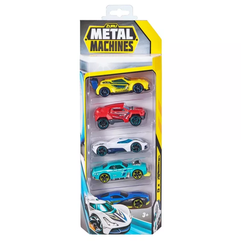 Zuru Metal Machines coches de metal fundido a presión (5 uds.) 1:64, serie 2, surtidos