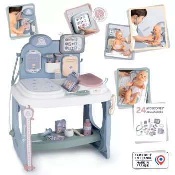 Smoby Baby Care Center Modelo 2024 240305 con accesorios y funciones interactivas