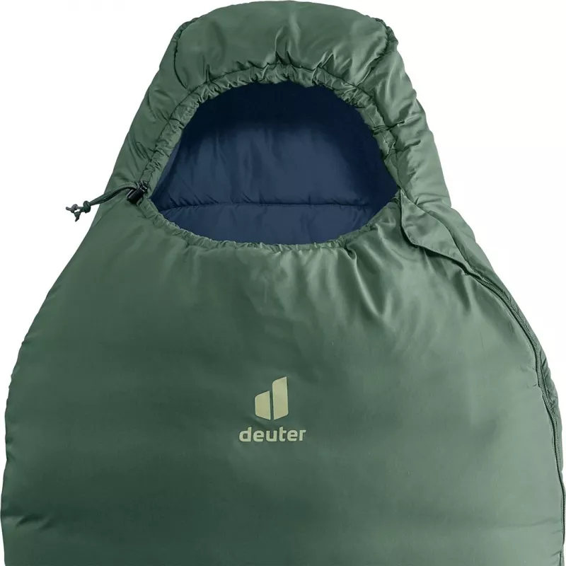 Deuter Orbit 0C/32F saco de dormir sintético, 185 cm, Ivy/Ink
