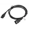 Cable de alimentación Lanberg CA-C13E-11CC-0018-BK negro 1,8 m conector C13 conector C14 (CA-C13E-11CC-0018-BK)
