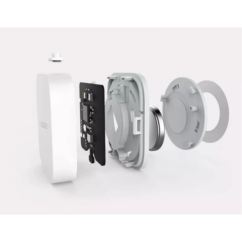Sensor Aqara TH-S02D Blanco Temp. y humedad. HomeKit Alexa Google