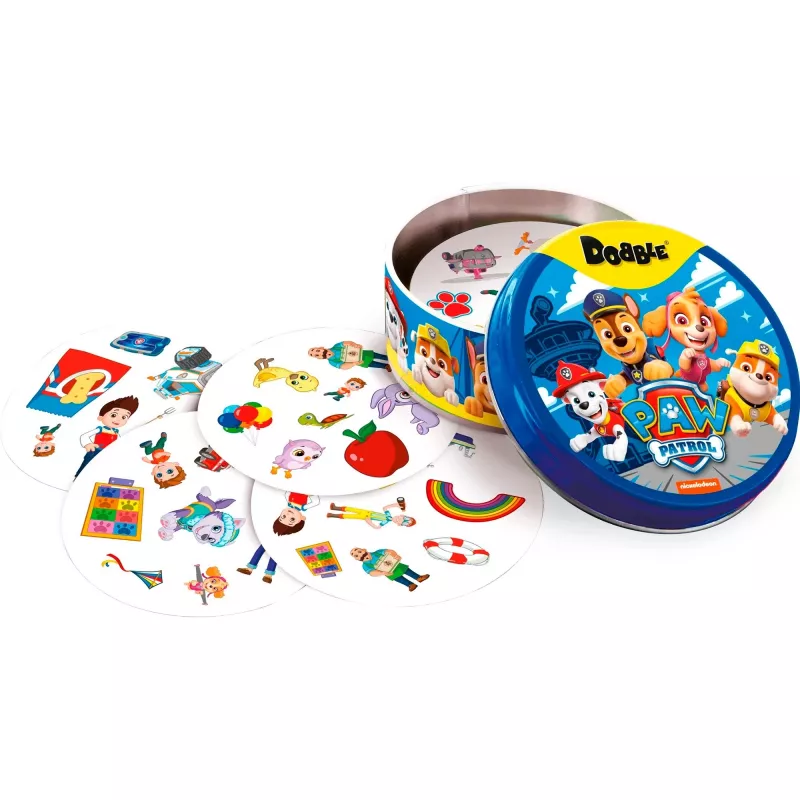 Dobble Paw Patrol, juego de cartas