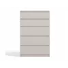 Cómoda top e shop MALWA M5, 5 cajones, crema, 700×1095×400 mm, tablero de partículas