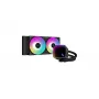 DeepCool LS520 SE AIO refrigeración líquida para CPU, 2 x 120 mm, ARGB, negro