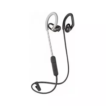Poly BackBeat Fit 350 - Auriculares - gancho de oreja - in-ear - deportivos - Gris - Blanco - Binaural - Resistentes al sudor