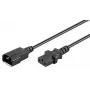 Microconnect PE1413BL09 cable de alimentación, C14 (hembra) a C13 (macho), 0,9 m, negro