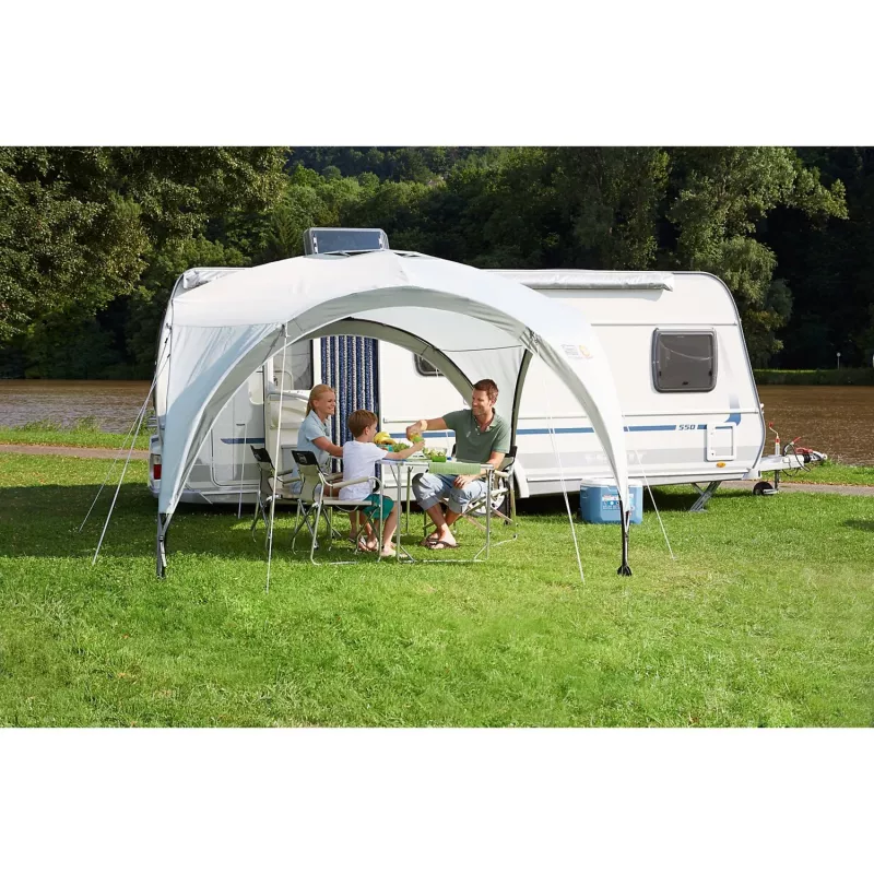 Pabellón Event Shelter, 3,65 x 3,65 m (Gris claro/Gris)