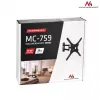 Soporte de pared para TV Maclean MC-759 para pantallas de 13–55 pulgadas, capacidad de carga 30 kg, VESA 75x75–400x400, inclinable y profundidad ajustable