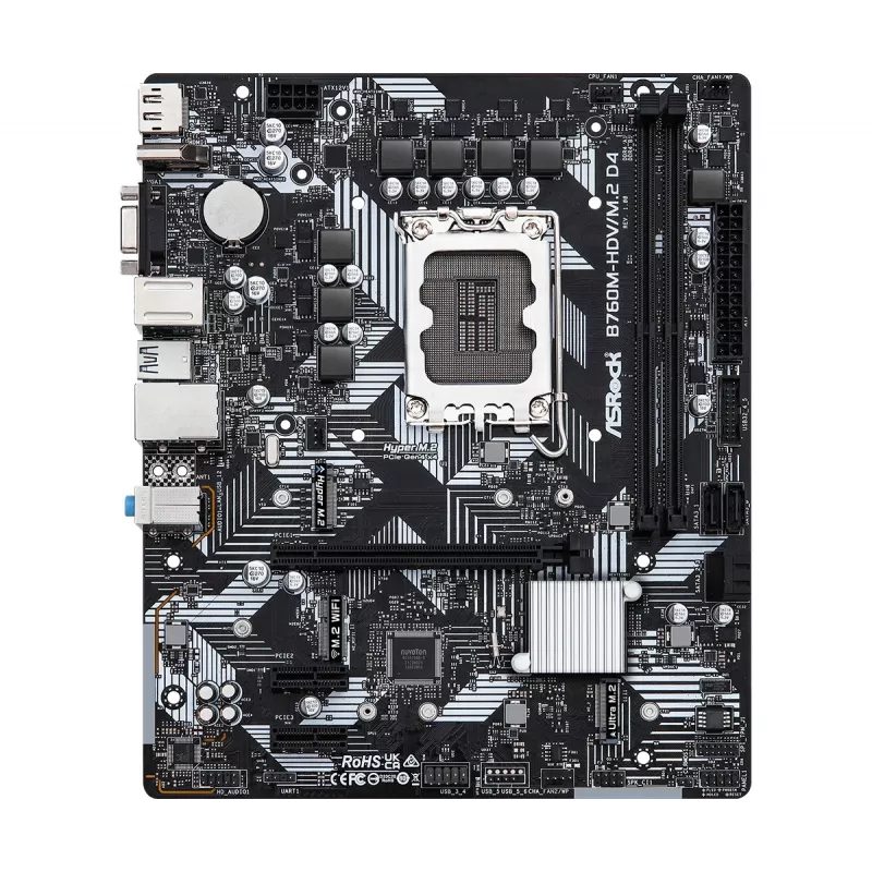 Placa base ASRock B760M-HDV/M.2 D4 DDR4 LGA 1700 Micro-ATX