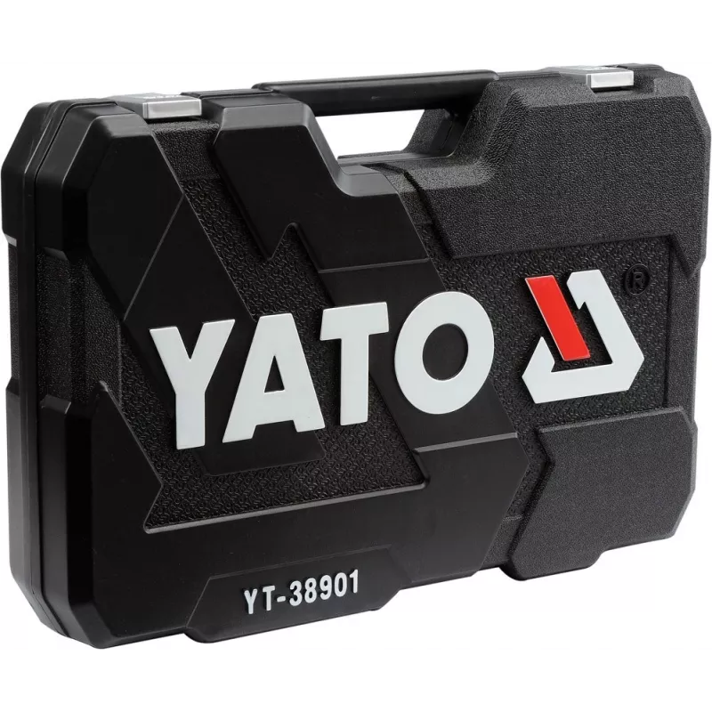 Yato YT-38901 juego de llaves/herramientas XXL, 1/4–1/2 pulgadas, 122 piezas