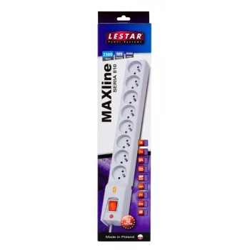 Protector de sobretensión Lestar LX 810 1L, cable 5,0 m, gris