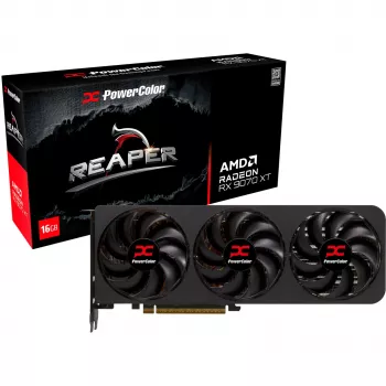Tarjeta gráfica PowerColor Radeon RX 9070 XT 16 GB GDDR6, PCIe x16 5.0, 256 bits, 289 mm, 3 ventiladores