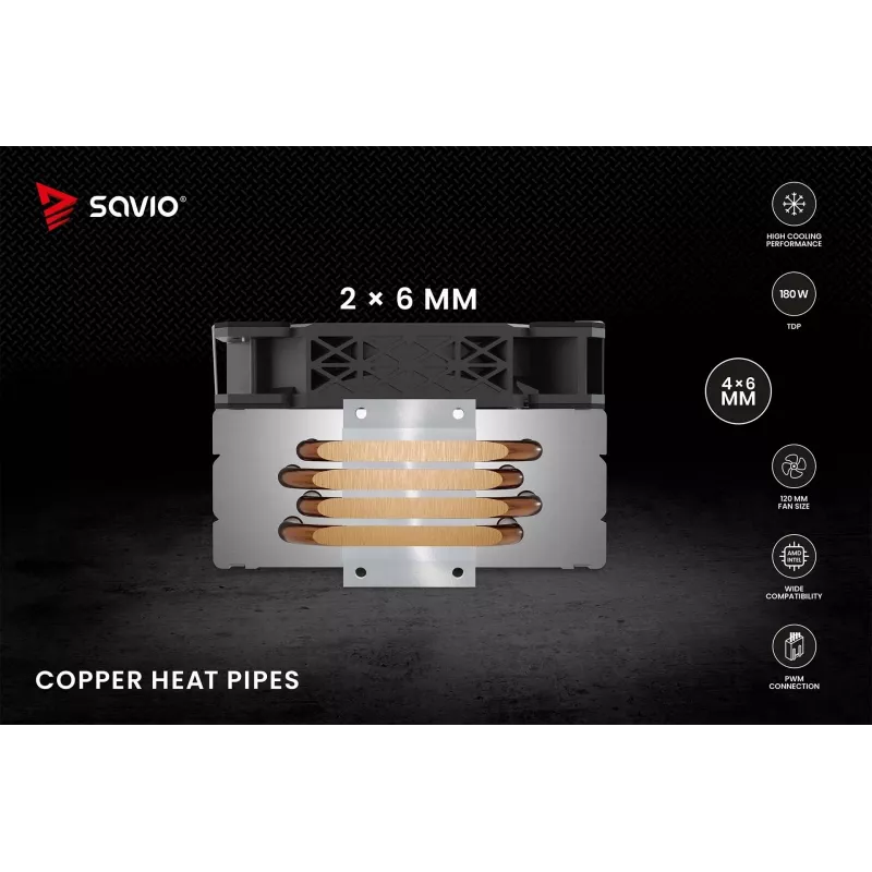 SAVIO VORTEX X2 Disipador de CPU