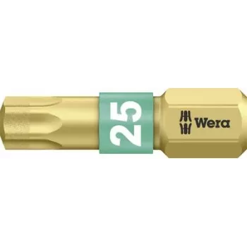 Punta de destornillador Torx Wera TX25 x 25 mm, modelo 05066106001