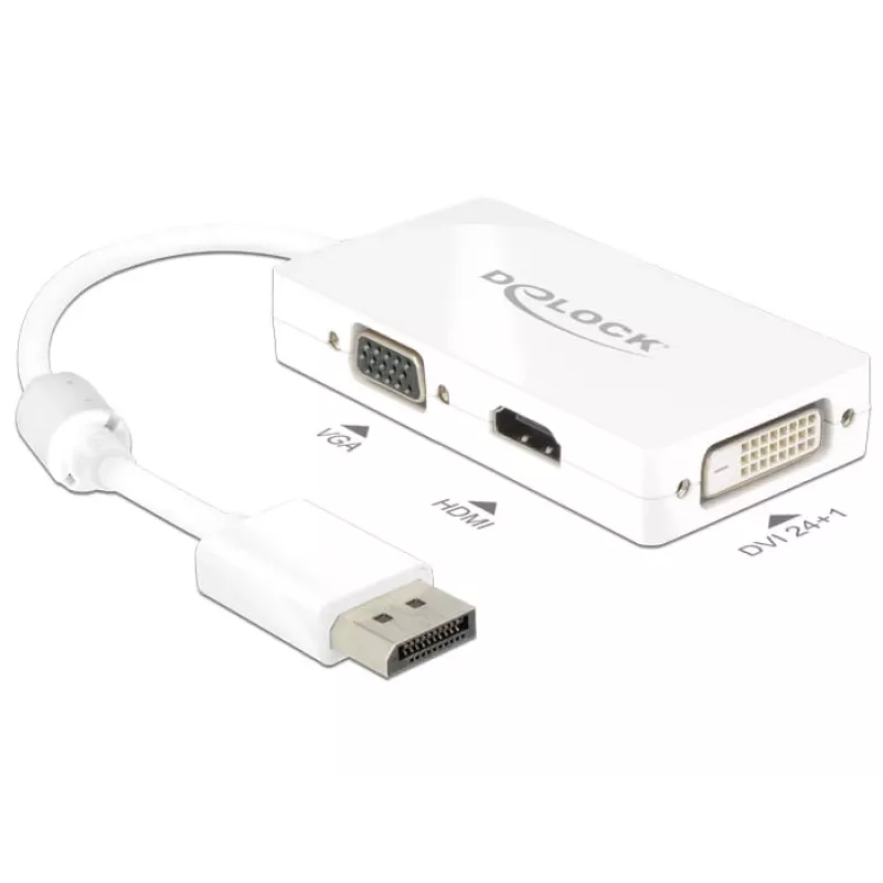 Cable DeLOCK 0,16 m DisplayPort VGA HDMI DVI-D
