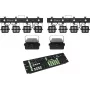 Set de luces EUROLITE KLS-180 LED 2x + WF-40 LED 2x con controlador DMX