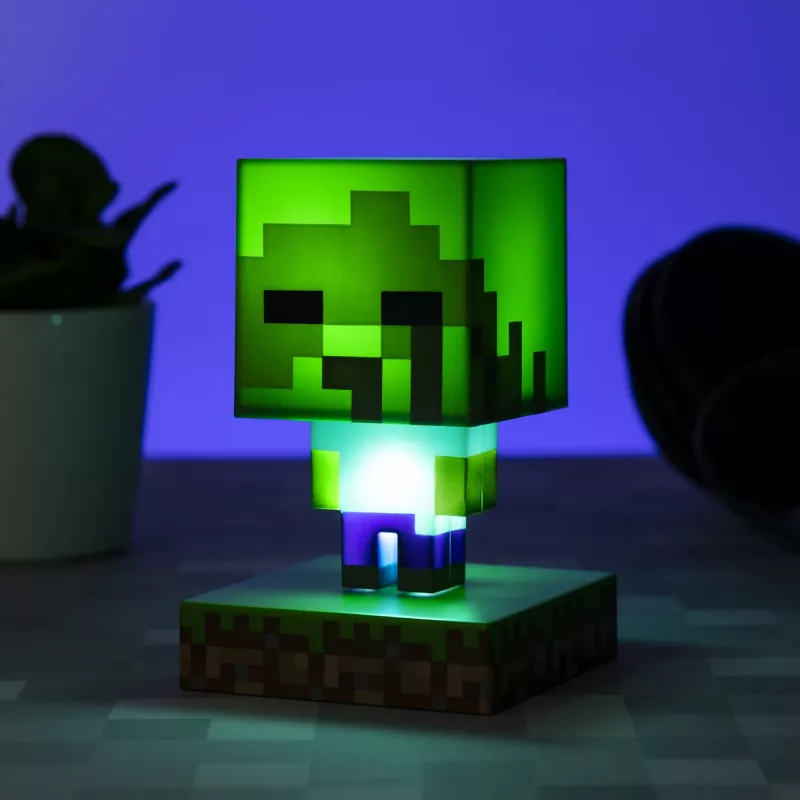 Lámpara de mesa Paladone Light Paladone Minecraft Zombie Light PP6592MCFV4 LED