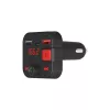 Transmisor FM SAVIO, Bluetooth 5.3, cargador QC 3.0, pantalla LED, Bass Boost, TR-15, negro