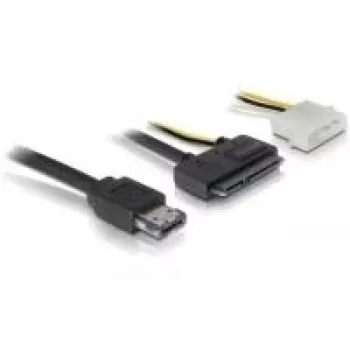 Cable eSATAp / SATA DeLOCK 84412 1m negro