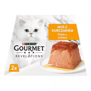 Comida húmeda para gatos Purina Nestlé GOURMET Revelations Mousse Pollo en salsa 2 x 57 g bolsas