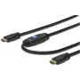 Cable de conexión Assmann HDMI High Speed Type-A con amplificador M/M 40,0 m anteriormente HDMI 1.3 UL azul dorado (AK-330105-400-S)