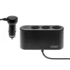 Cargador USB para coche SAVIO SA-024 — cargador universal para dispositivos móviles, entrada 12–24 V, salida 5 V, negro, mechero de cigarrillos
