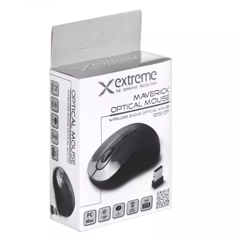 Extreme XM104K ratón USB Type-A óptico 1000 DPI para diestros