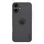 Funda protectora Nillkin para iPhone 16 Plus Super Frosted Pro — negra, carcasa rígida delgada