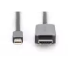 DIGITUS - Cable adaptador - Mini DisplayPort (macho) a HDMI (macho) - 1,0 m - Compatibilidad con 8K 60 Hz - Negro (DB-340109-010-S)