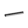 Alargador eléctrico Bachmann 300.001 2 m 9 tomas AC, interior, negro, gris